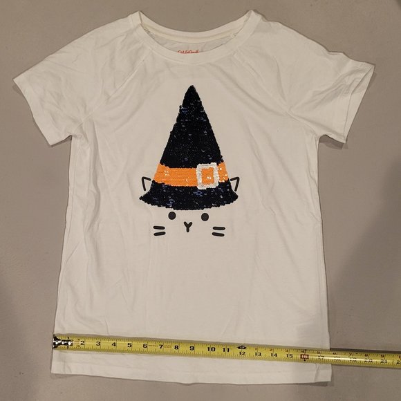 Halloween T-Shirt - Reversible Sequins - Youth Size XL - Picture 7 of 9